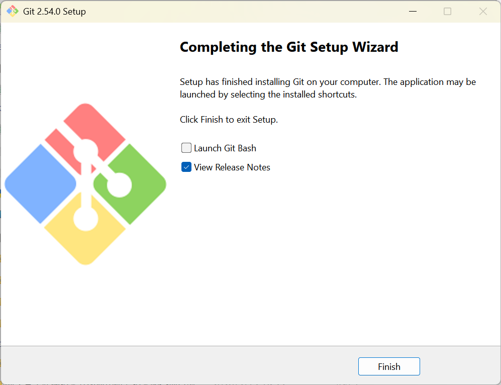 Git 安装完成