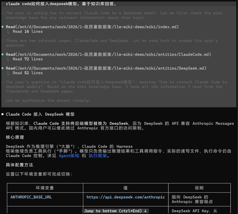 基于 Wiki 回答 DeepSeek 接入问题